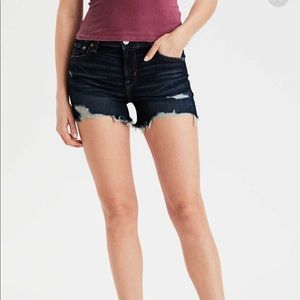 AE Ne(x)t Level Denim Midi Shorts in Tinted Indigo